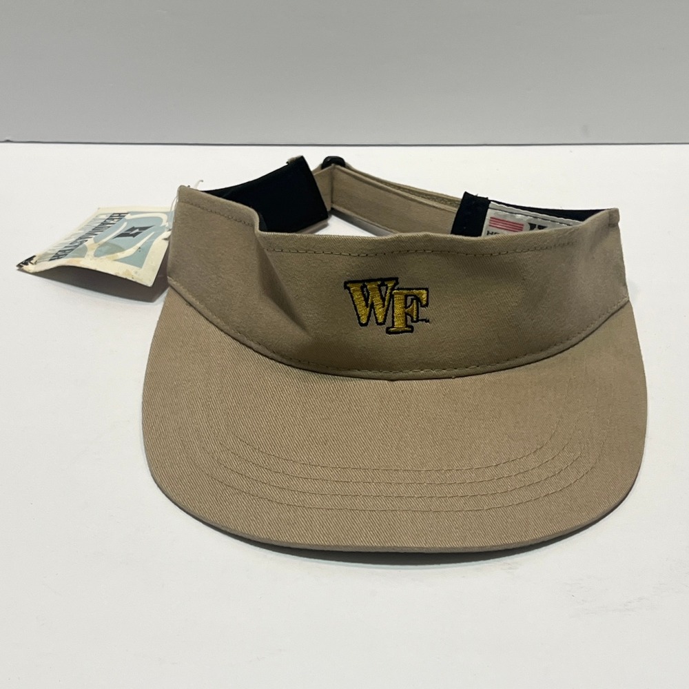 Headmaster Wake Forest Demon Deacons Hat Adult OSFA Tan Visor New With Tags NCAA